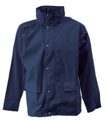 Regenschutzjacke Blau 190 g PU/Polyester, DryZone ELKA PU Regenjacke 