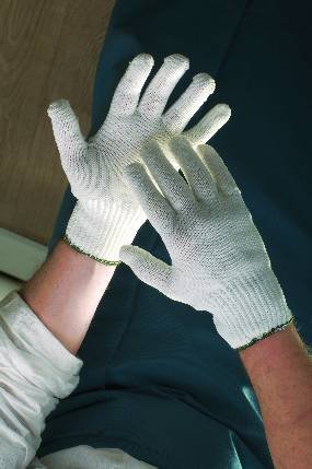 SKUA Arbeitshandschuhe, Handschuhe Nylon/Baumwolle, weiß 