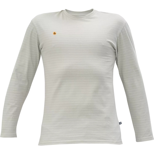 ESD langärmeliges T-Shirt aus Baumwolle