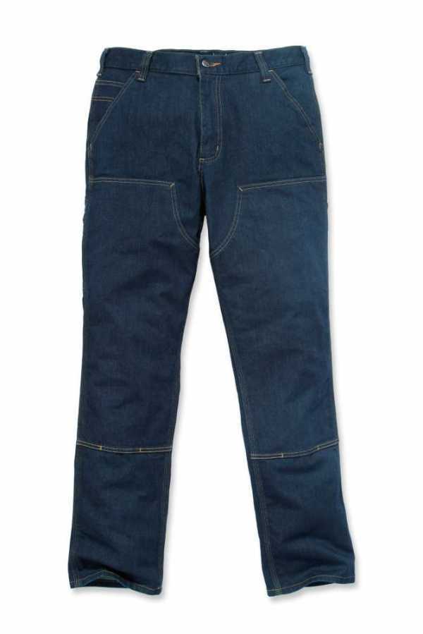 DOUBLE FRONT DUNGAREE JEANS
