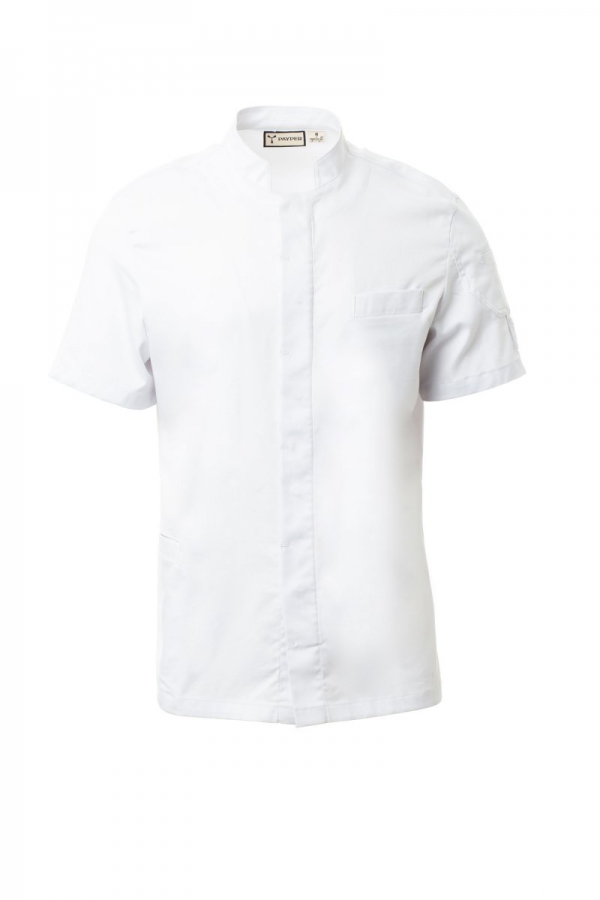 SUPREMES Kochjacke Herren BW / Lycra® T400®, Kurzarm