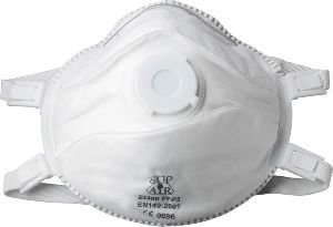 Biegsame Schutzmaske FFP3 SL mit Ventil Box je 5 St