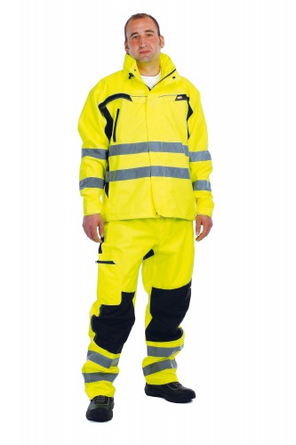 TICINO Warnschutzjacke, Warnjacke, gelb/schwarz