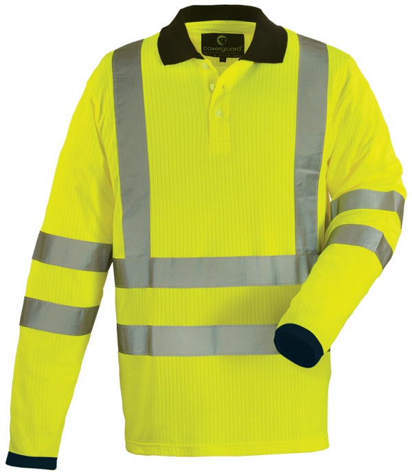 Warnschutzpolo POLOHEMD YARD POLO Hi Viz Long sleeves Gelb Gr.M