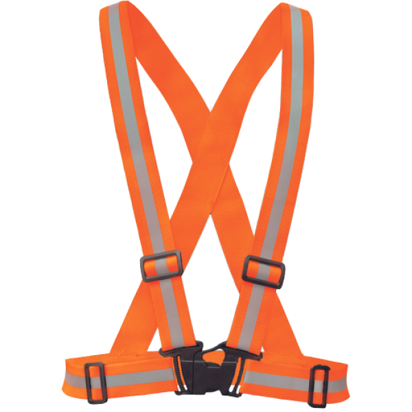 REFROX Reflektierendes elastische Weste (Kreuzweste) HV orange