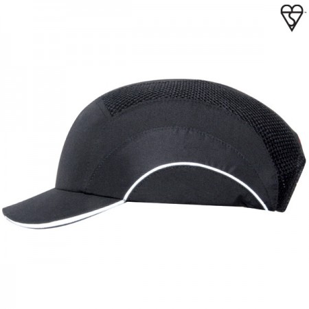 Hardcap, Anstoßkappe 5 cm Schirm Schwarz JSP