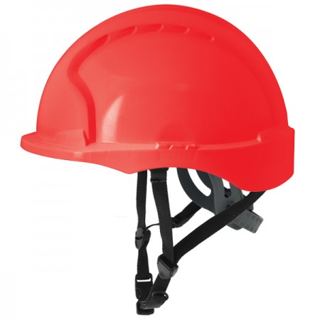 Evo3 C+ Helm, Schutzhelm für Monteure rot JSP  mit 4-Punkt Kinnriemen