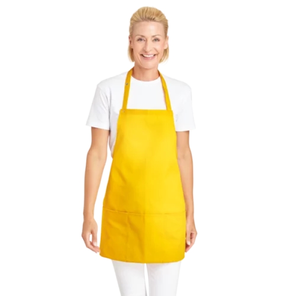 Latzschürze Unisex 3-Fach Taschenschürze