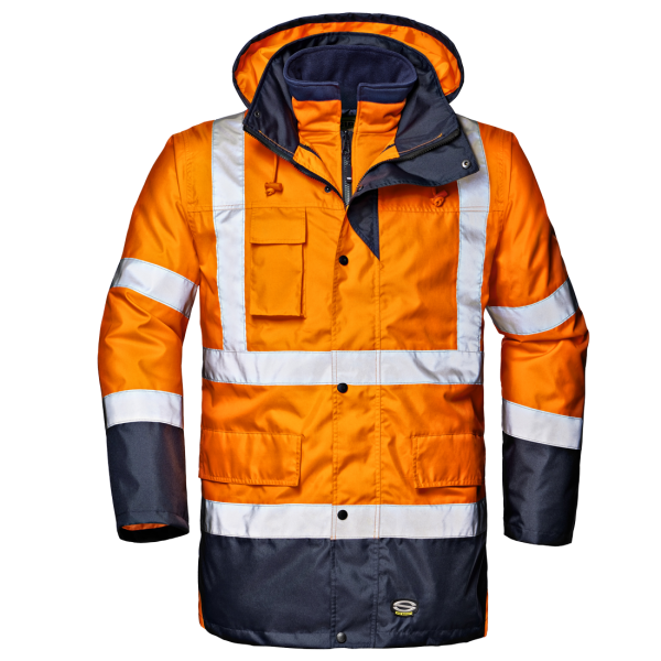 Warnschutzparka MOTORWAY SPLIT 4 in 1, HV
