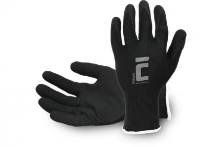 REYEZUELO nahtlose Polyester-Handschuhe mit Nitril Beschichtung