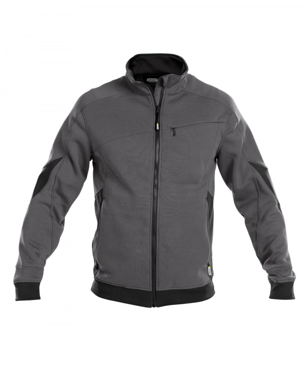 SWEATSHIRT DASSY® VELOX, Sweatshirt mit langem Reißverschluss COPES86 (305 gr)