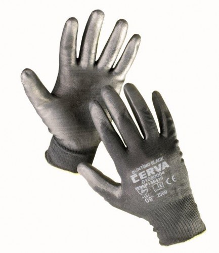 BUNTING BLACK Nylon Arbeitshandschuhe, Handschuhe schwarz