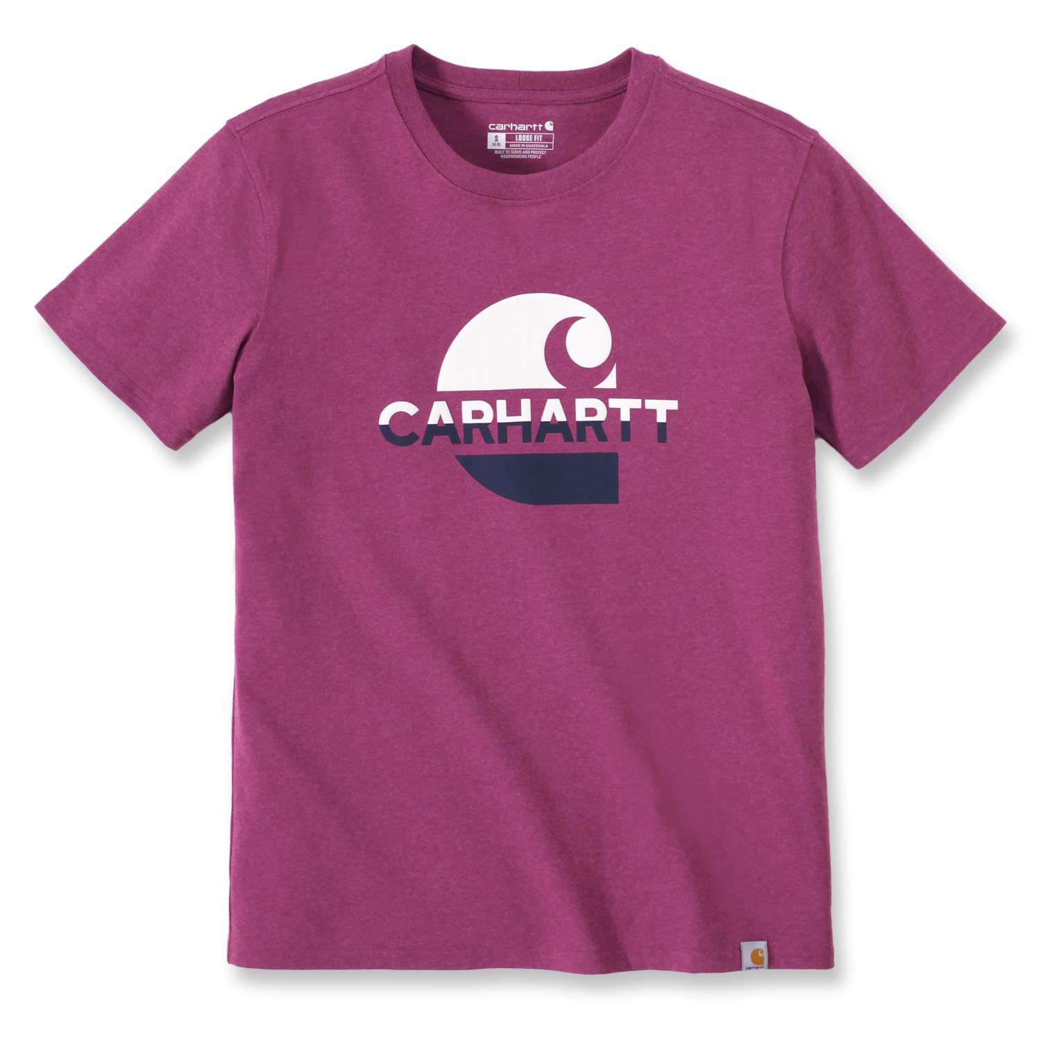Kurzarm-T-Shirt, zweifarbige Carhartt-Print