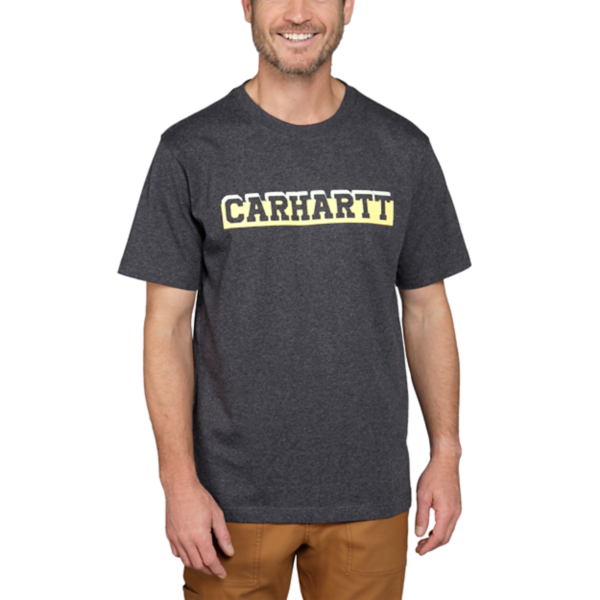 Kurzarm-T-Shirt mit zweifarbigen Carhartt-Aufdruck