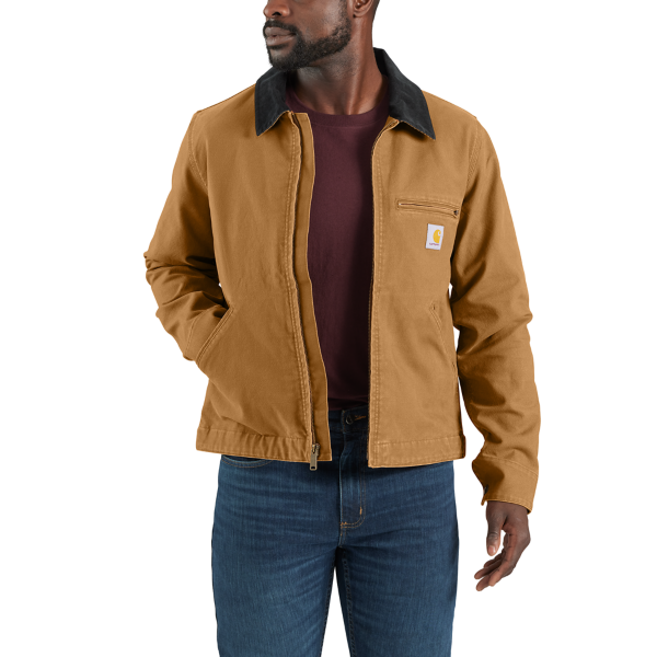Carhartt Duck Detroit Jacke mit Karofutter