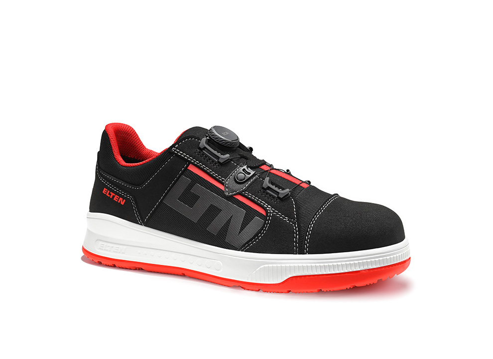 ISAAK XXST BOA® black-red Low ESD S2 Sicherheitshalbschuh