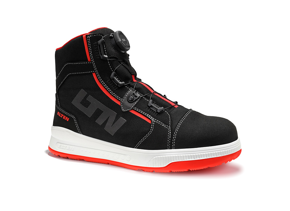 ISAAK XXST BOA® black-red Mid ESD S2 Sicherheitsstiefel