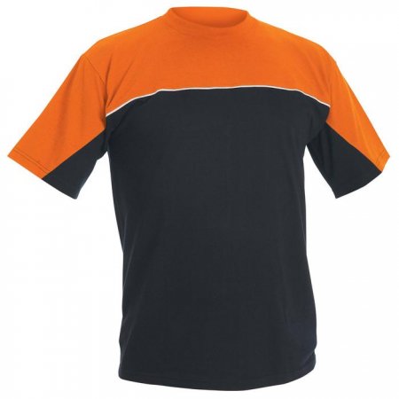 EMERTON T-Shirt, schwarz/orange, Arbeitskleidung