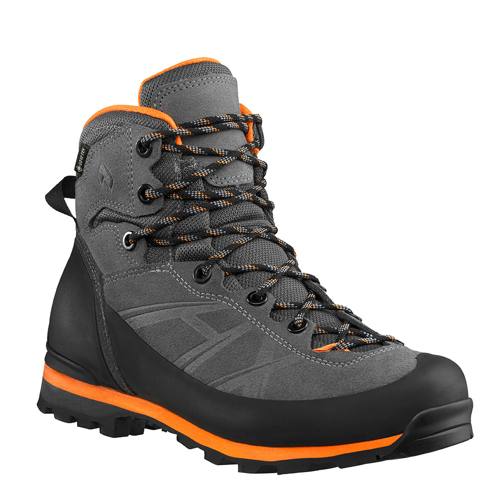 RAMBLE GTX grey-orange Mikrofaser/Rindspaltleder