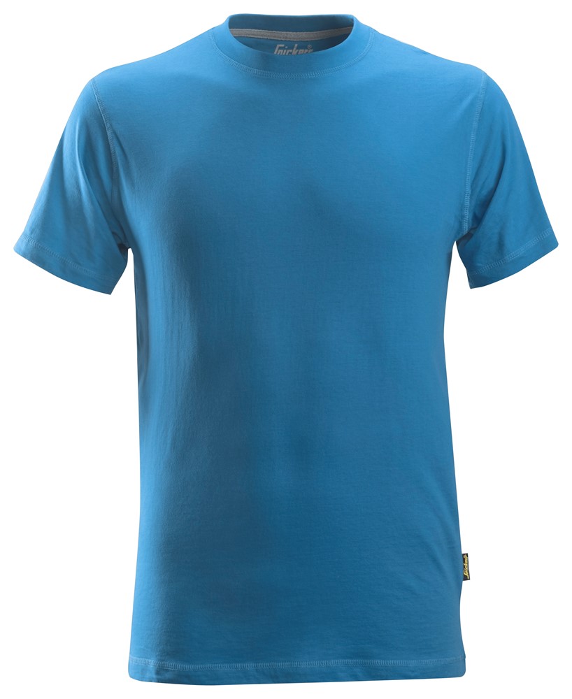 Klassisches Baumwoll T-Shirt Arbeitshemd, Arbeitsshirt ozeanblau L, L