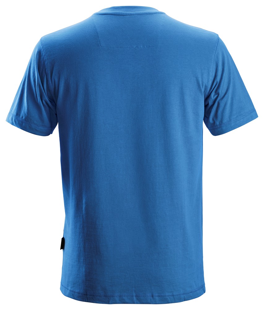 Klassisches Baumwoll T-Shirt Arbeitshemd, Arbeitsshirt blau L, L