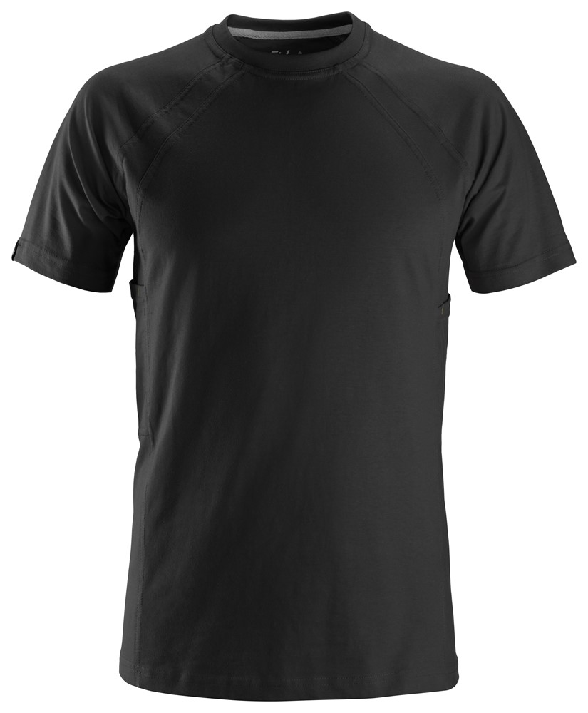MultiPockets™ Baumwoll-T-Shirt Arbeitshemd, Arbeitsshirt 