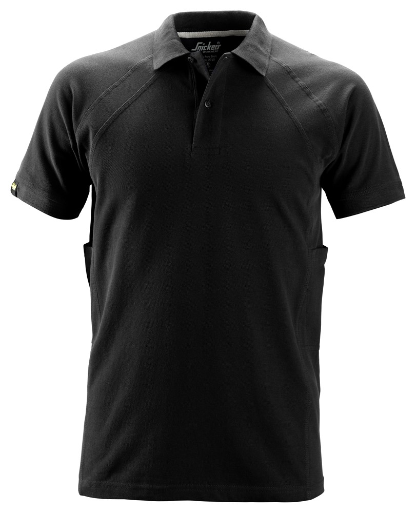 MultiPockets™ Baumwoll-Poloshirt Arbeitshemd, Arbeitsshirt 