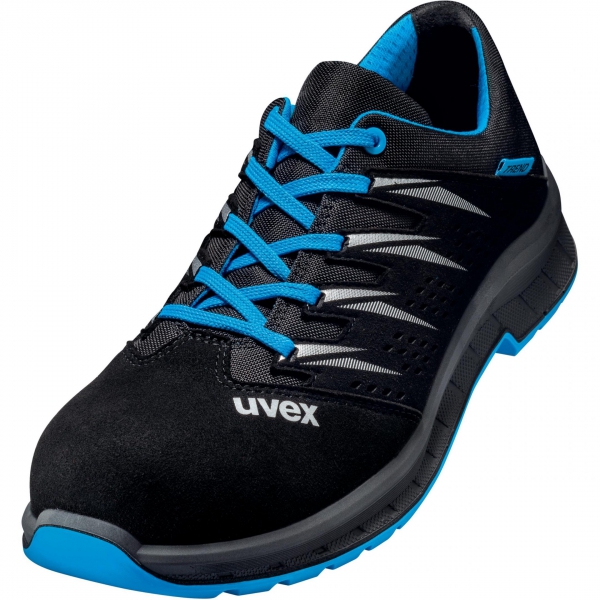 uvex 2 trend Halbschuh S1 SRC, Weite 11 schwarz/blau 