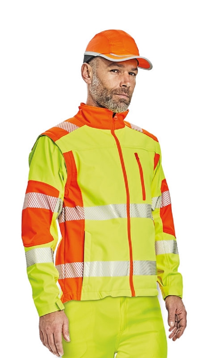 LATTON Softshelljacke, leichte Warnschutzjacke gelb/orange-030103819800 | T-Shirts